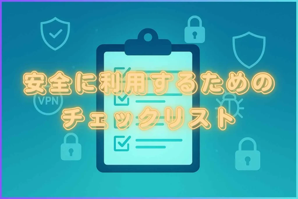 安全に利用するためのチェックリスト