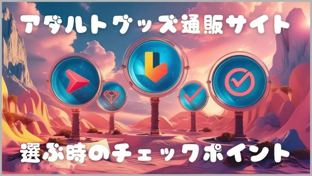 アダルトグッズ通販サイト選ぶ時のポイント