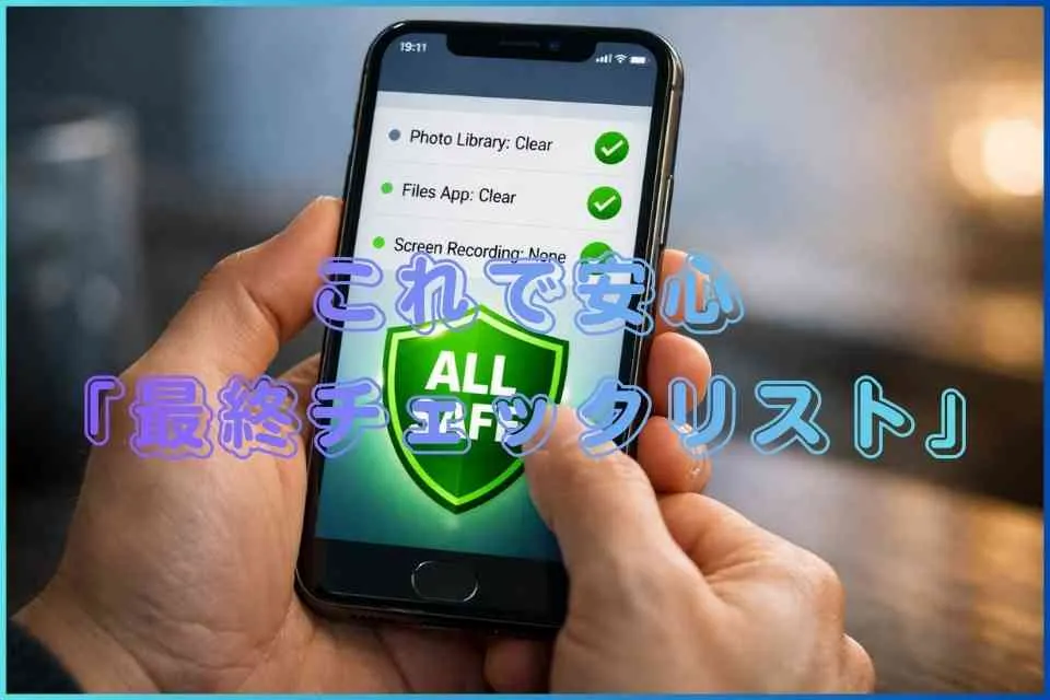 最終チェックリスト