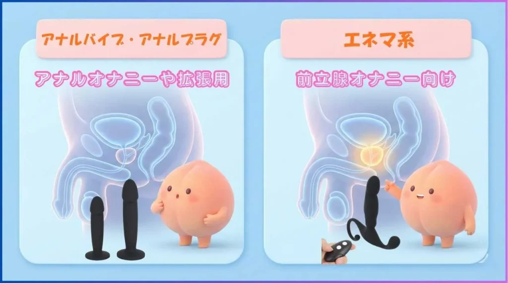 アナルバイブとエネマ系の違い