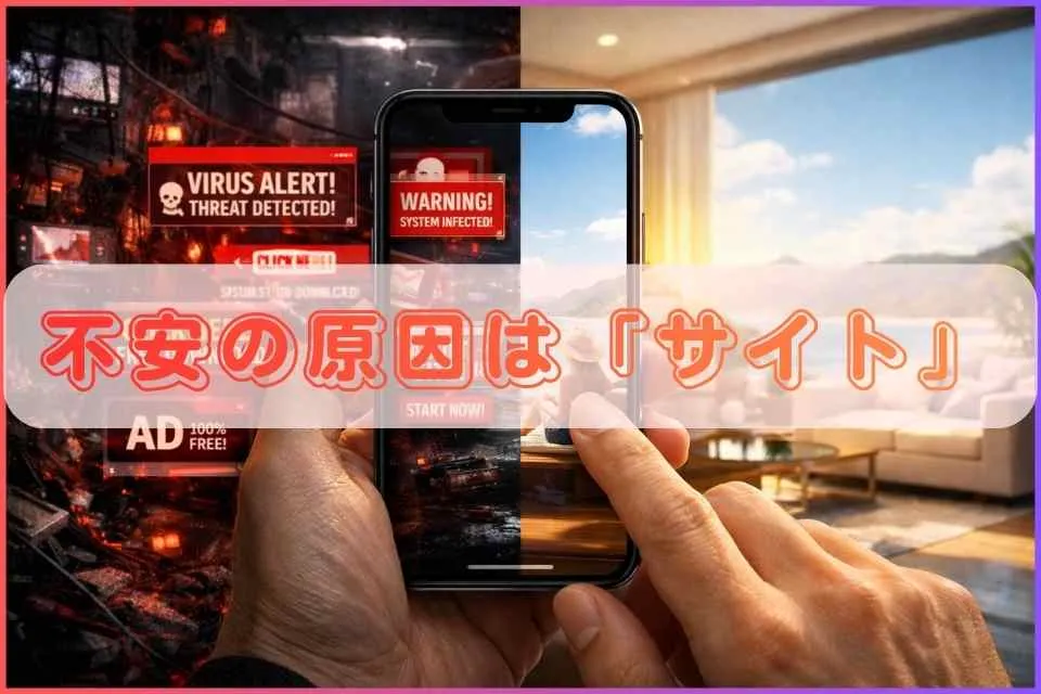 不安の原因はそのサイトにある