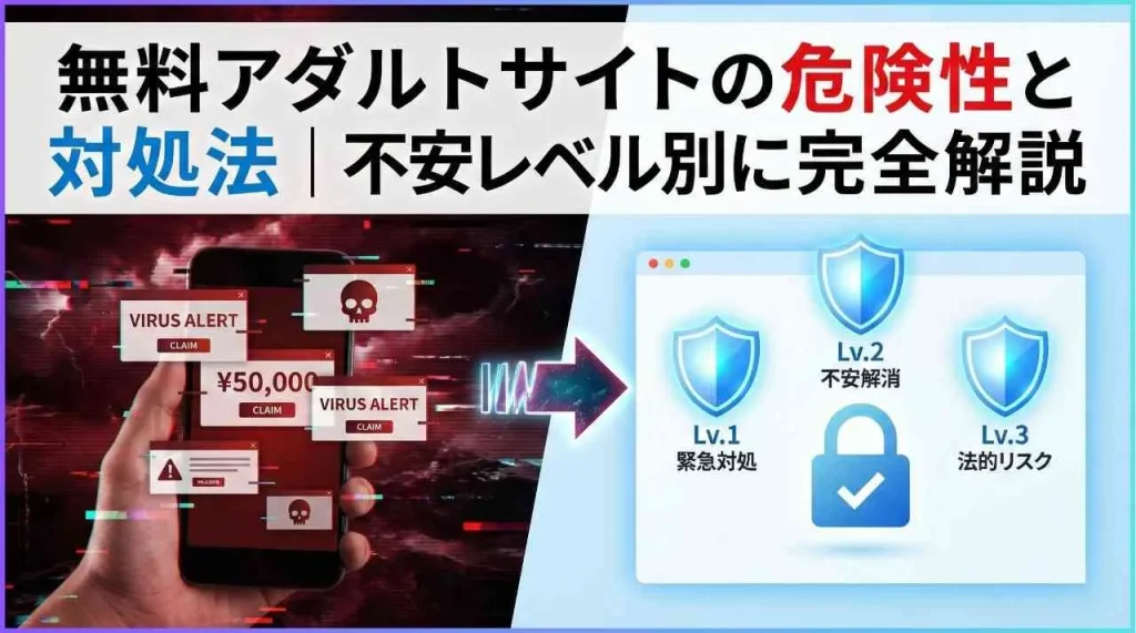 無料アダルトサイトの危険性と対処法