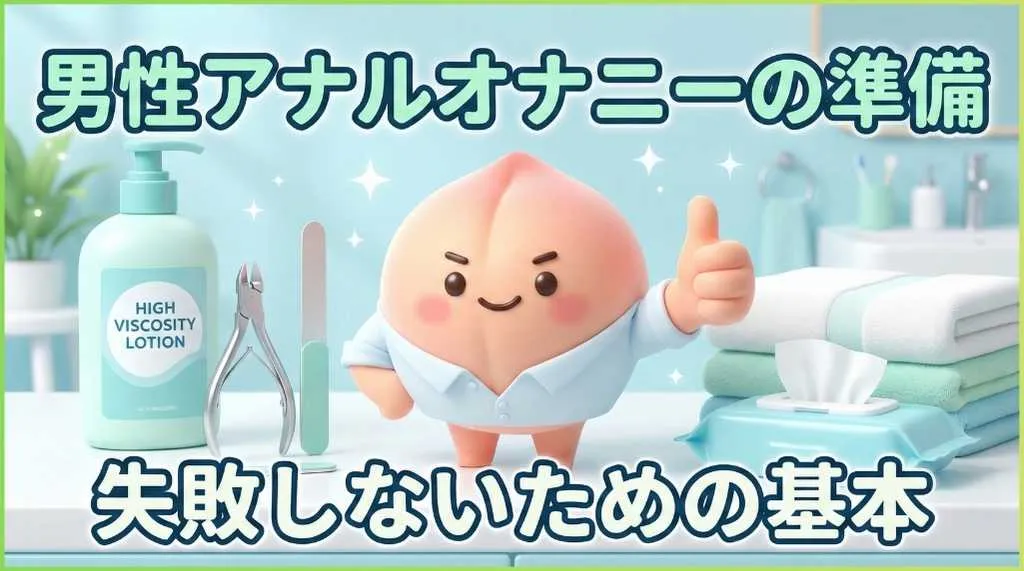 男性アナルオナニーで失敗しないための準備