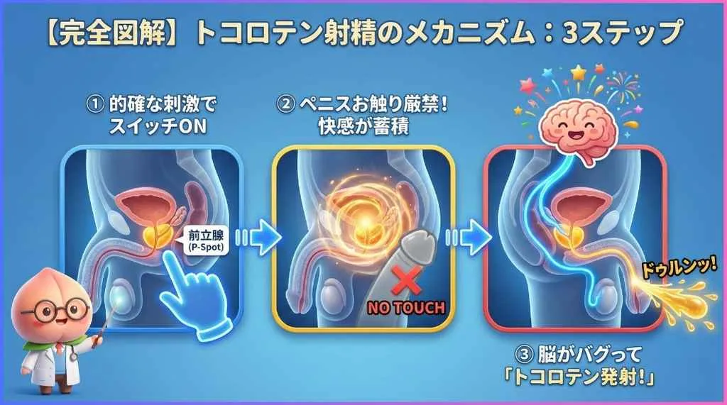 トコロテン射精のメカニズム