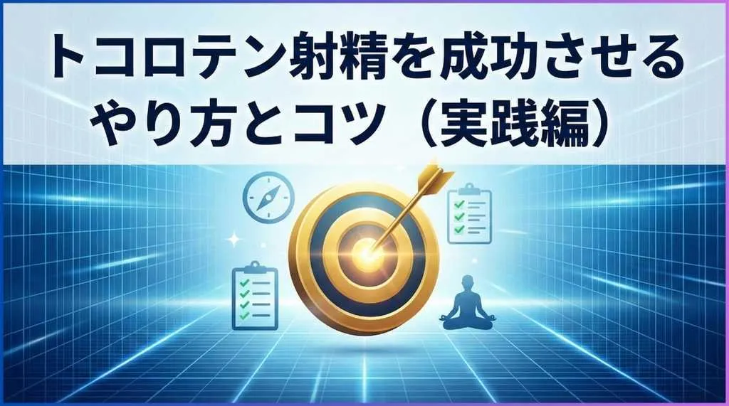 トコロテン射精を成功させるやり方とコツ