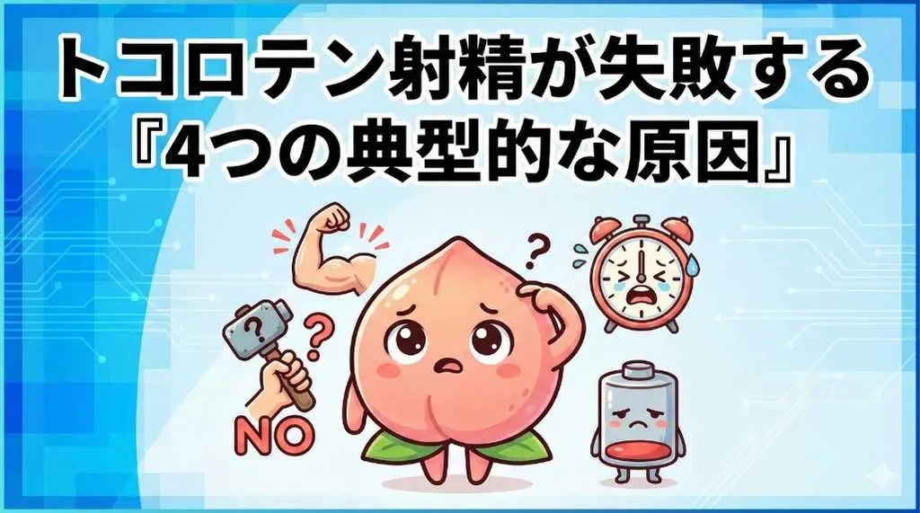 トコロテン射精失敗の原因