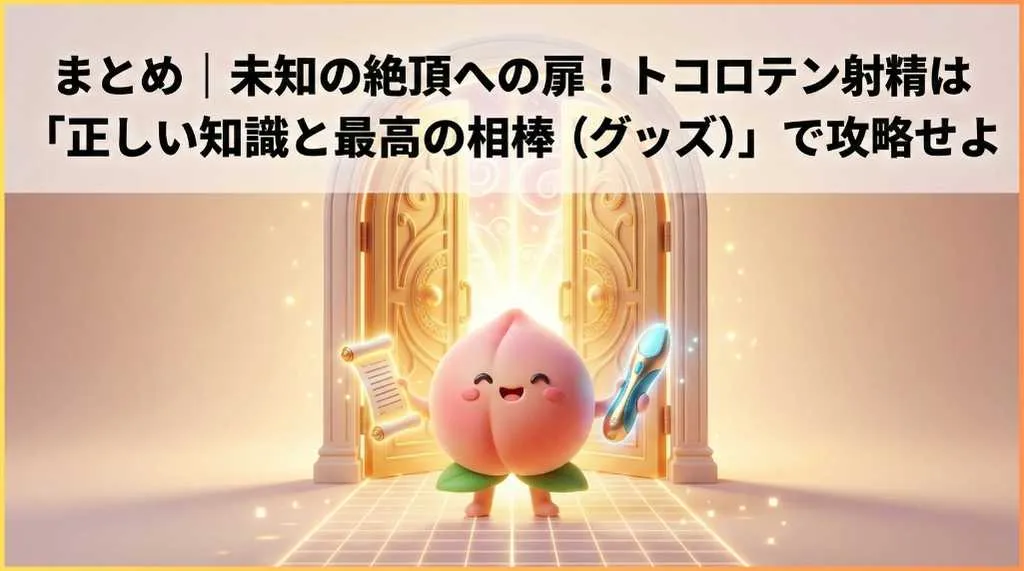 トコロテン射精は正しい知識とグッズで攻略