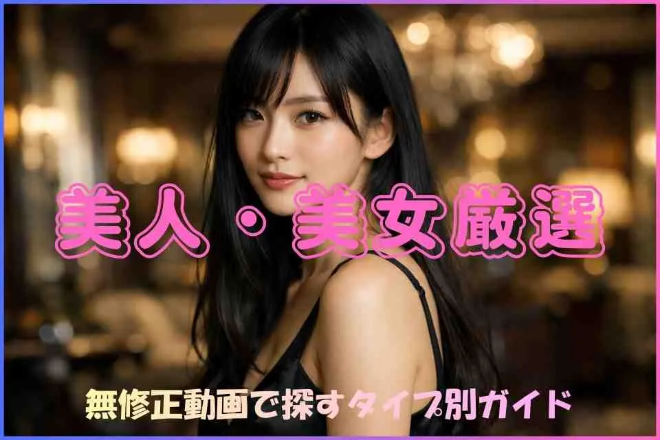 無修正動画で美人・美女を探す